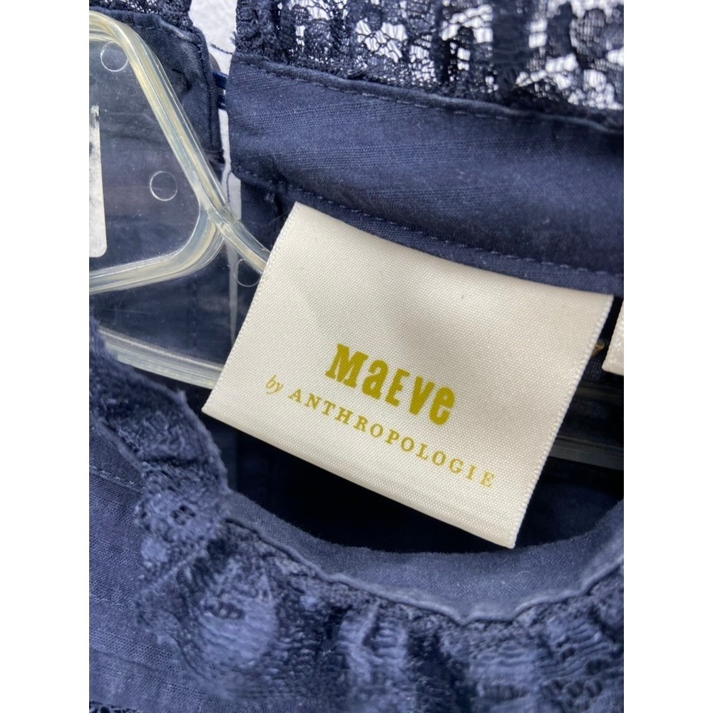MAEVE‎ Anthropologie Dress Sz 0 Fleetwood Ruffle Peasant Cottagecore Prairie - Picture 14 of 16